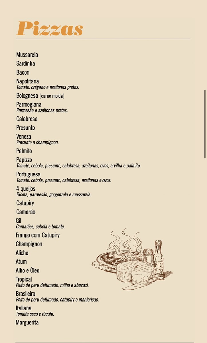 Papizzo Pizzaria & Restaurante Menu - Image 3